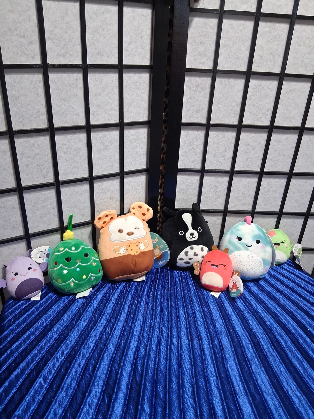 Assorted Plush Squishmallow-Style Soft Toys in Multiple Colors